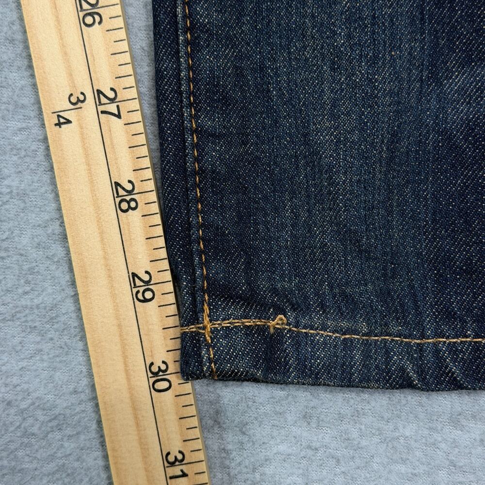 Polo Ralph Lauren Hampton Straight Jeans Mens 40x30 (Fit 42) Dark Wash Rope Dyed - Picture 15 of 16